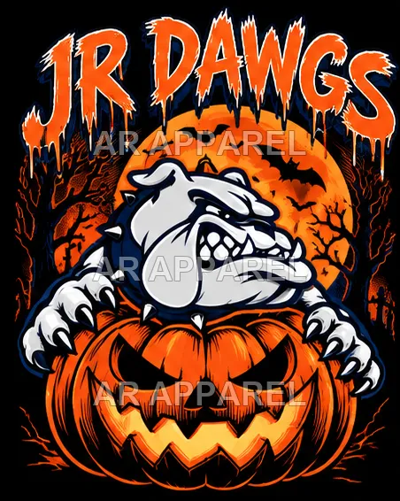 JR Dawgs Pumpkin Moon design preview