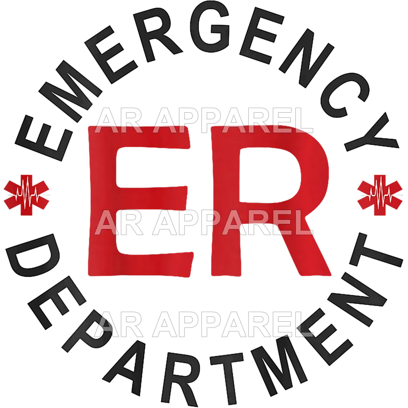 Emergency Department Emergency Room Nurse ER Nurse Back Of T Shirt design preview