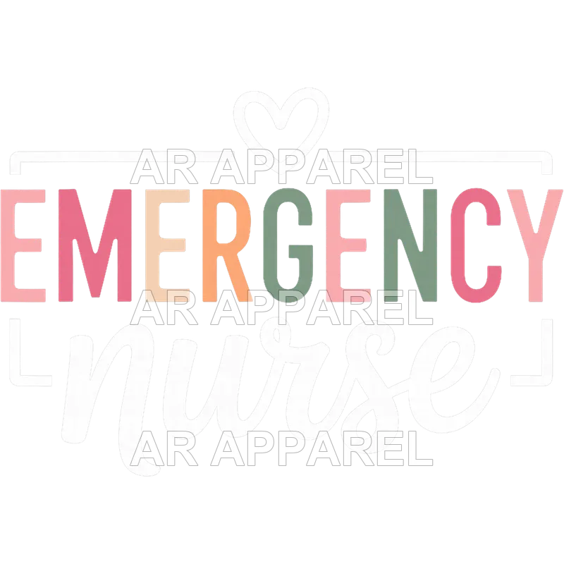 Funny Emergency Nurse Art for Men Women ER Emergency Nurse T Shirt design preview